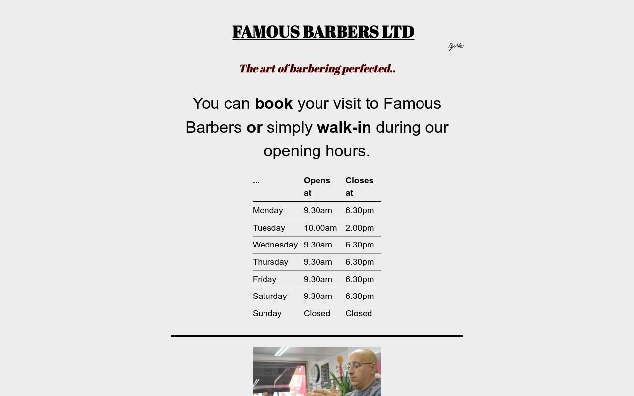 FAMOUS BARBERS